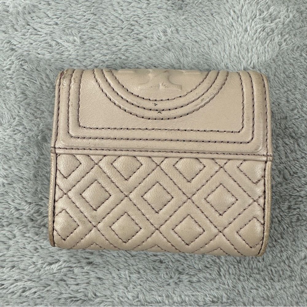 Tory Burch Tory Burch Mini Flap Wallet Leather Bedrock Cream Size ONE SIZE - 5 Thumbnail