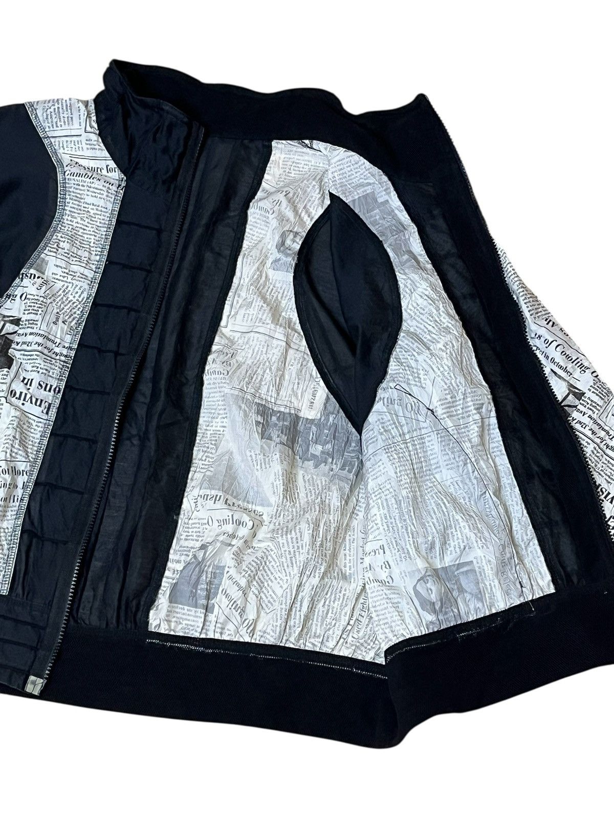 Japanese Brand vintage japanese EIKO KONDO newspaper baggy paperthin jacket Size US L / EU 52-54 / 3 - 4 Thumbnail