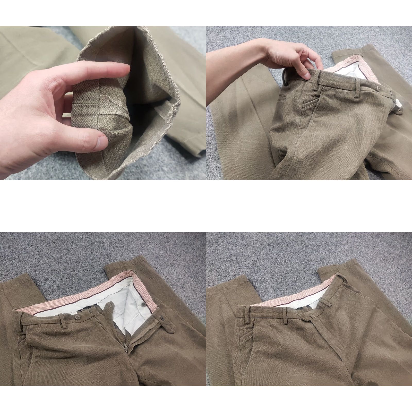 Loro Piana Loro Piana Italy Design Comfort Fit Classic casual beige Cotton Pants Shirt Size US 34 / EU 50 - 8 Thumbnail