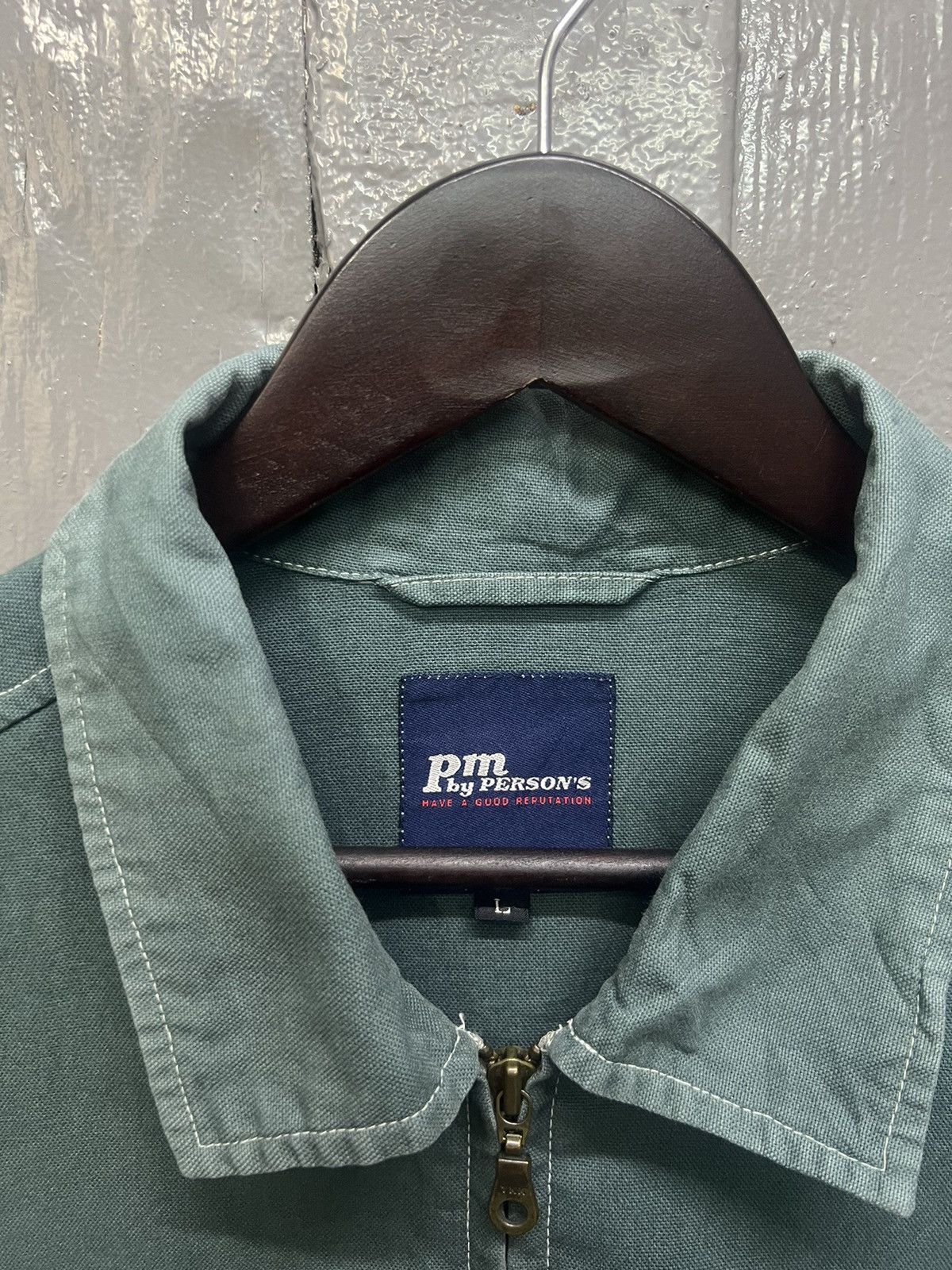 PERSON'S Vintage Persons Cotton Zipper Jacket Size US L / EU 52-54 / 3 - 6 Thumbnail