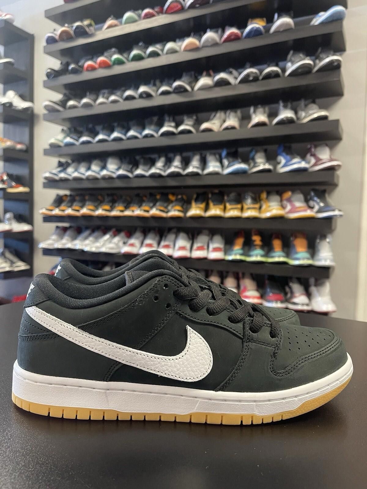 Nike Size 9 - Nike SB Dunk Low Pro Shoes Black Gum White Size US 9 / EU 42 - 3 Thumbnail