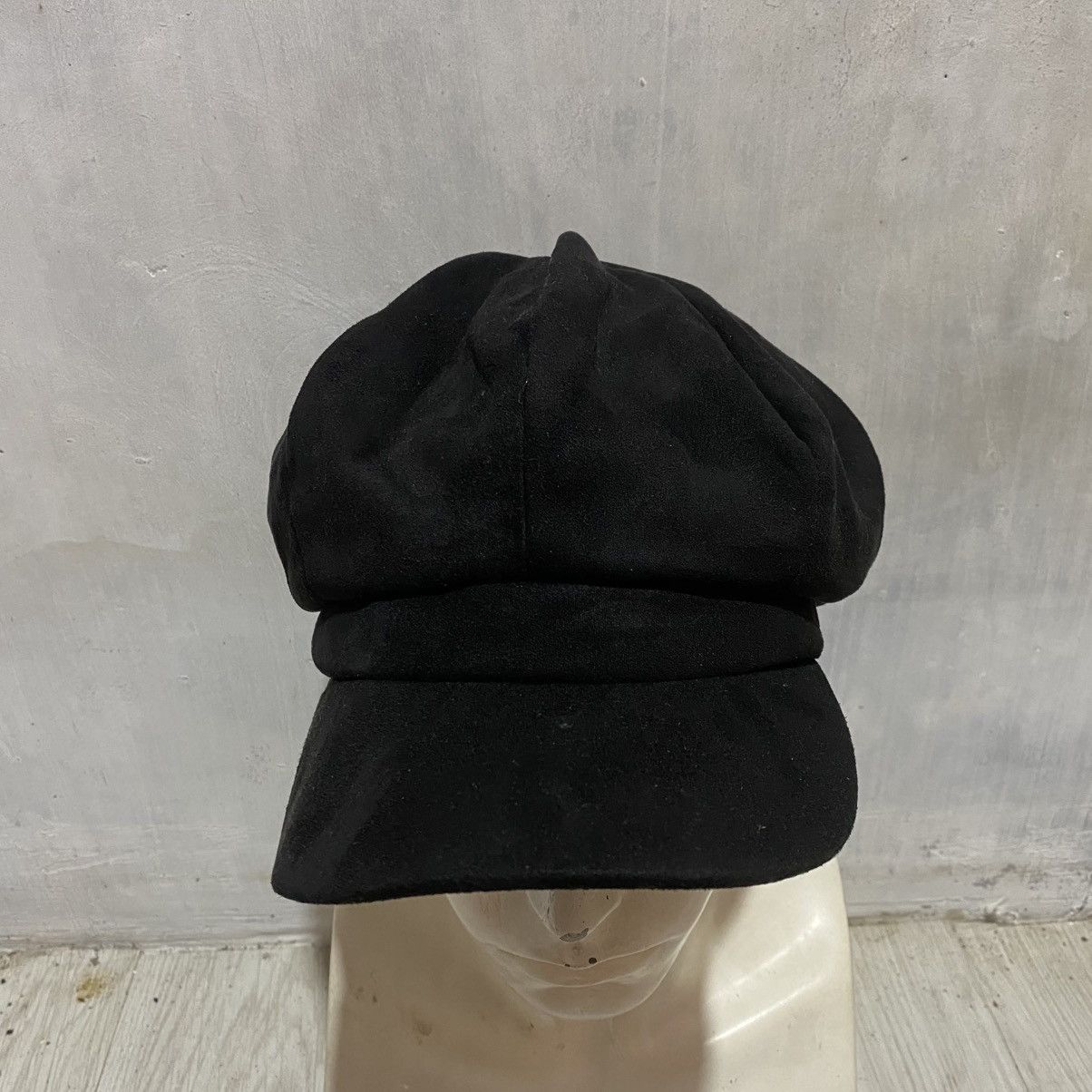Japanese Brand 2000s vintage suede unique newboys cap Size ONE SIZE - 5 Thumbnail