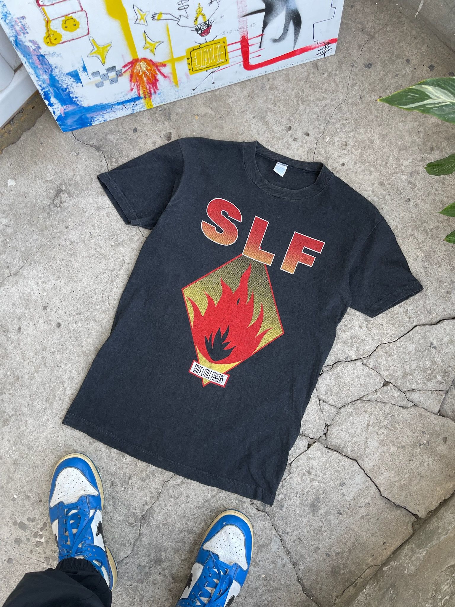 Band Tees Vintage 80s Stiff Little Fingers Punk Tee SLF Size US L / EU 52-54 / 3 - 1 Thumbnail