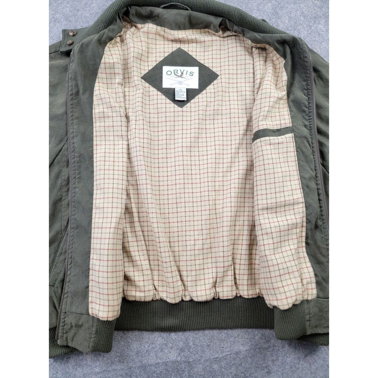 Orvis Orvis Bomber Jacket Mens XL Green Solid Lined Casual Outdoor Classic Clothing长度 Size US XL / EU 56 / 4 - 5 Thumbnail