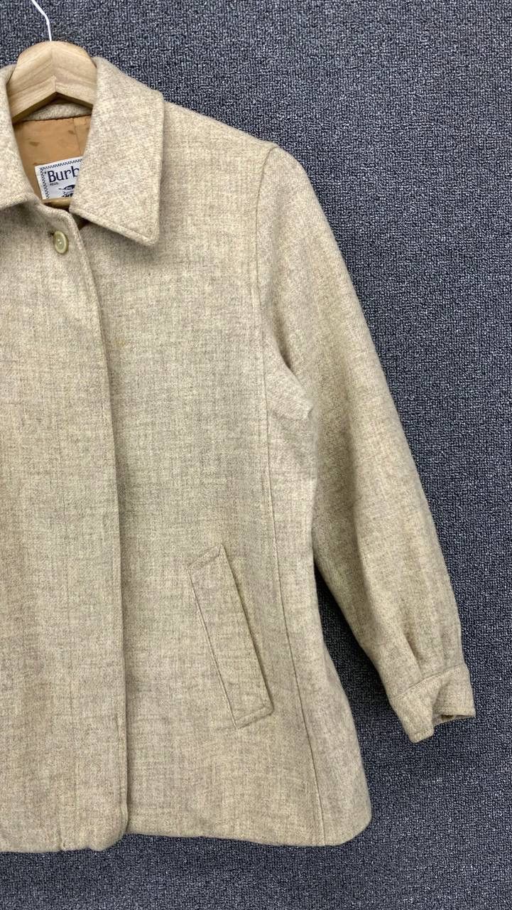 Burberry Vintage 90s Burberry Button Up Wool Jacket Size S / US 4 / IT 40 - 4 Thumbnail