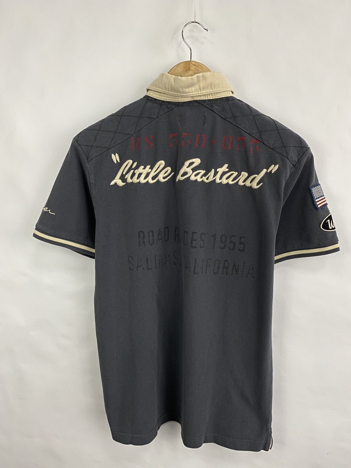 Harley Davidson 🇺🇸 Warson Motors Little Bastard Polo T-Shirt Rare Retro Size US M / EU 48-50 / 2 - 9 Thumbnail