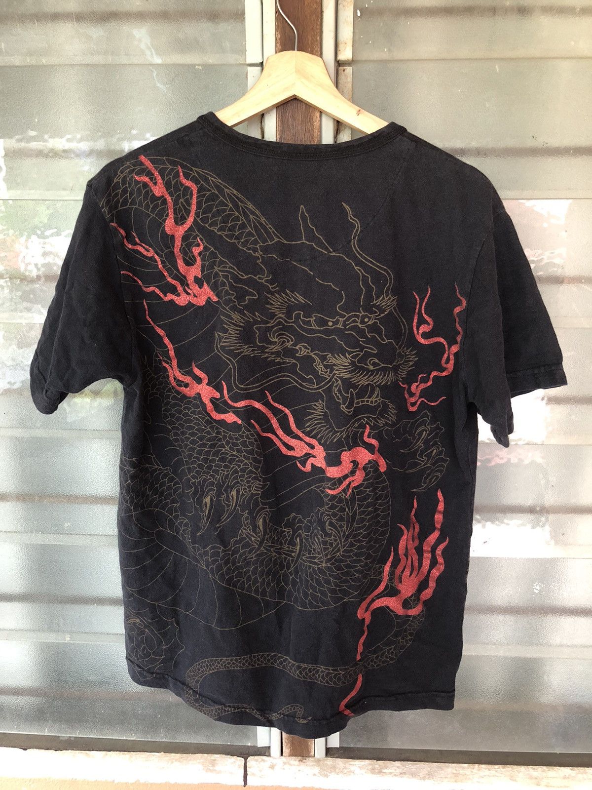 Japanese Brand Vintage Beaumont Carr Japanese Sukajan Dragon Shirt Tee Size US S / EU 44-46 / 1 - 8 Thumbnail