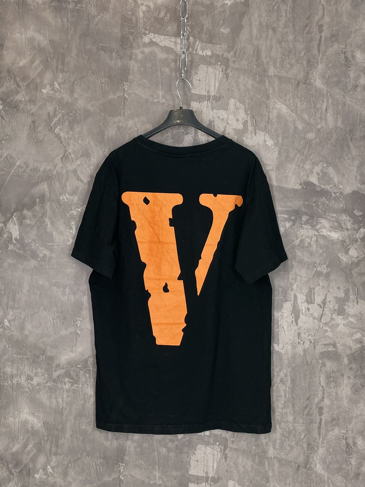 Rap Tees Streetwear Vlone Vlone Friends Spellout Black Orange Graphic Y2K T Shirt Grailed