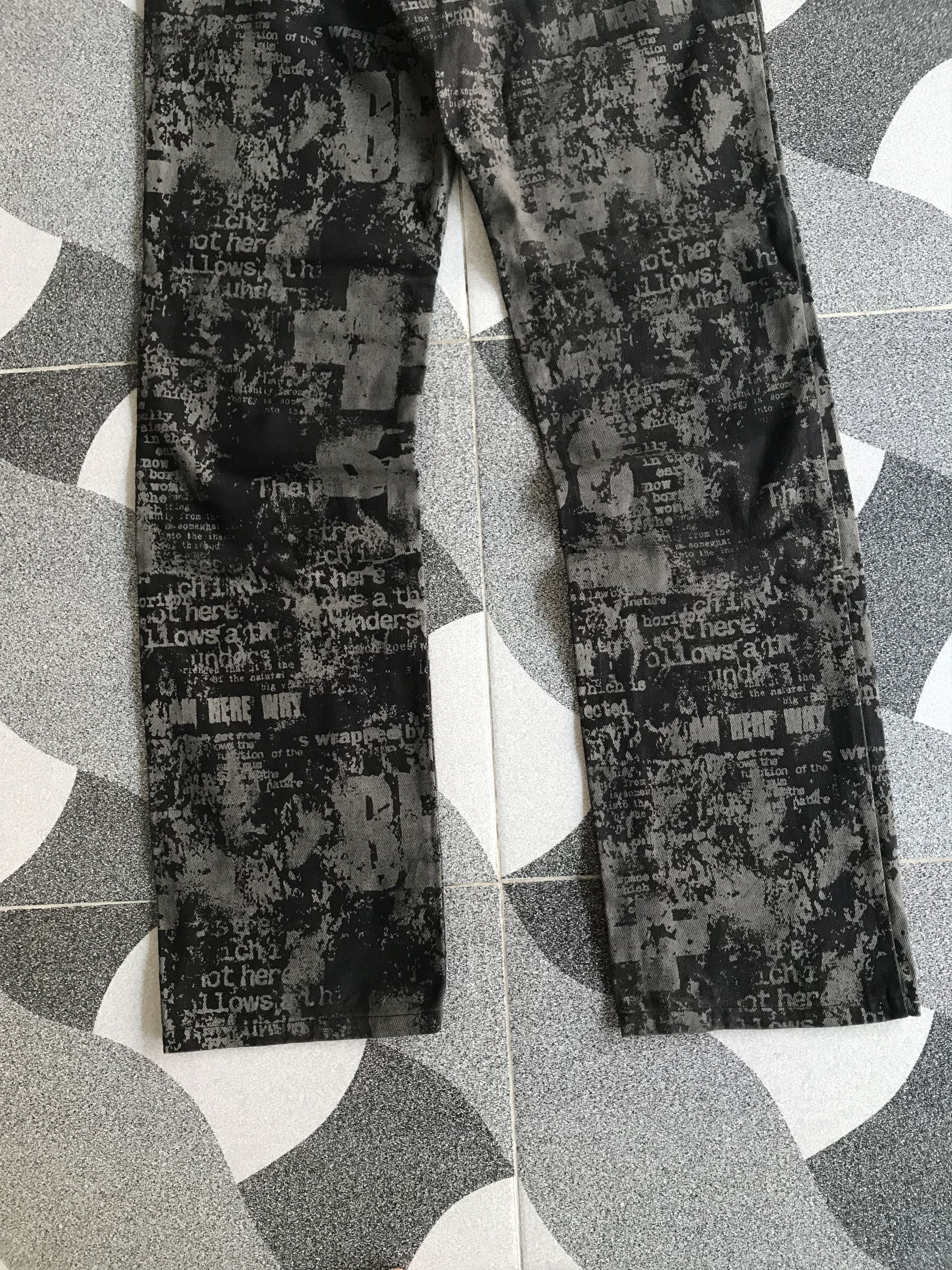 14th Addiction × 20471120 × Japanese Brand Y2K Berning-Sho Full Print Pants Size US 29 - 5 Thumbnail