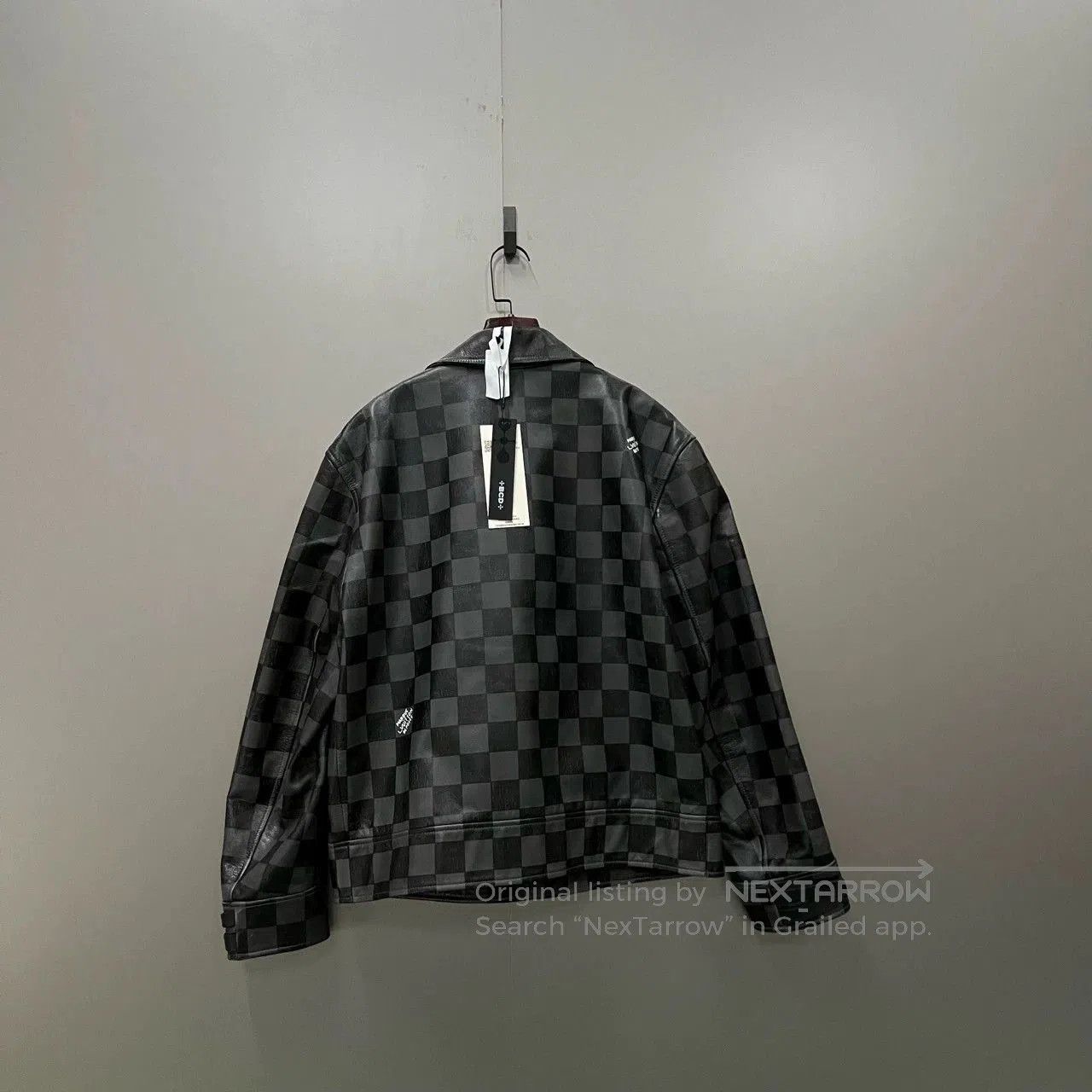 Louis Vuitton Louis Vuitton Checkered Leather Jacket. Size US L / EU 52-54 / 3 - 2 Thumbnail