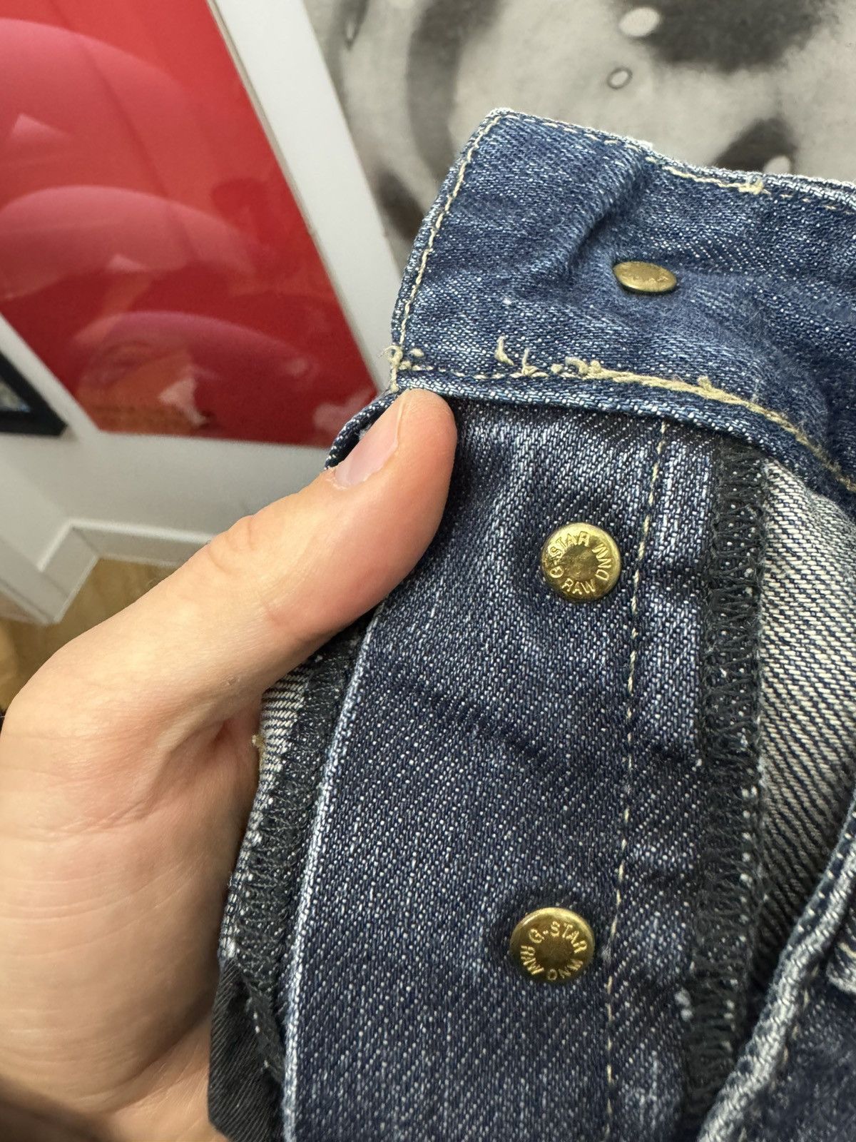 G-Star Vintage G Star Raw 3301 Denim Washed Pant Regular Streetwear Size US 36 / EU 52 - 4 Thumbnail