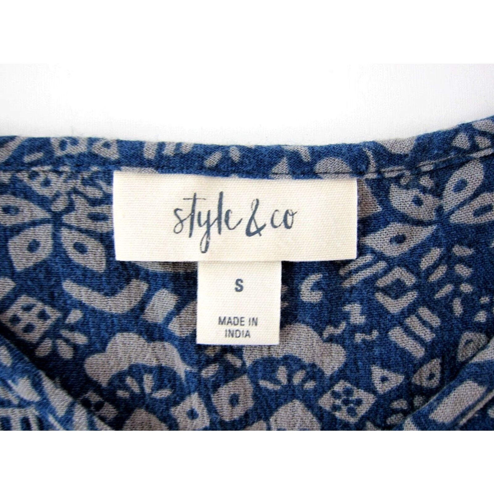Vintage Style & Co 100% Rayon Pink Blue Red Floral 3/4 Sleeve Tunic Smock Dress Small Size S / US 4 / IT 40 - 4 Thumbnail