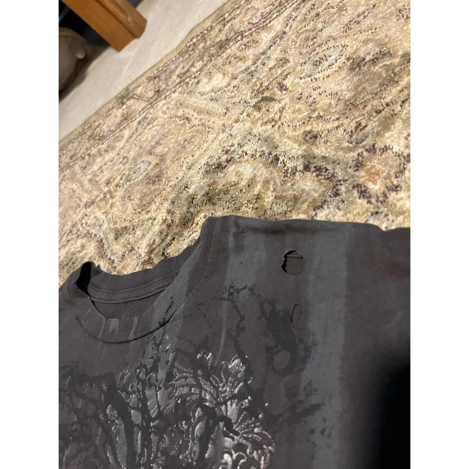Other Grunge Aop Y2k cigarette burn Tshirt vintage faded thrashed Size US L / EU 52-54 / 3 - 4 Thumbnail