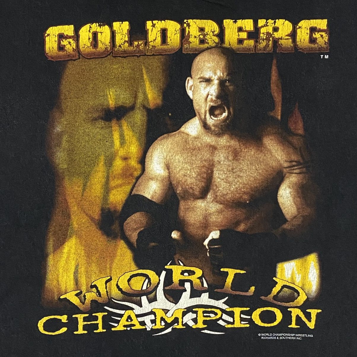Vintage × WCW/nWo × WWF Vintage 90's wwf wcw goldberg wrestling world champion Size US L / EU 52-54 / 3 - 2 Thumbnail