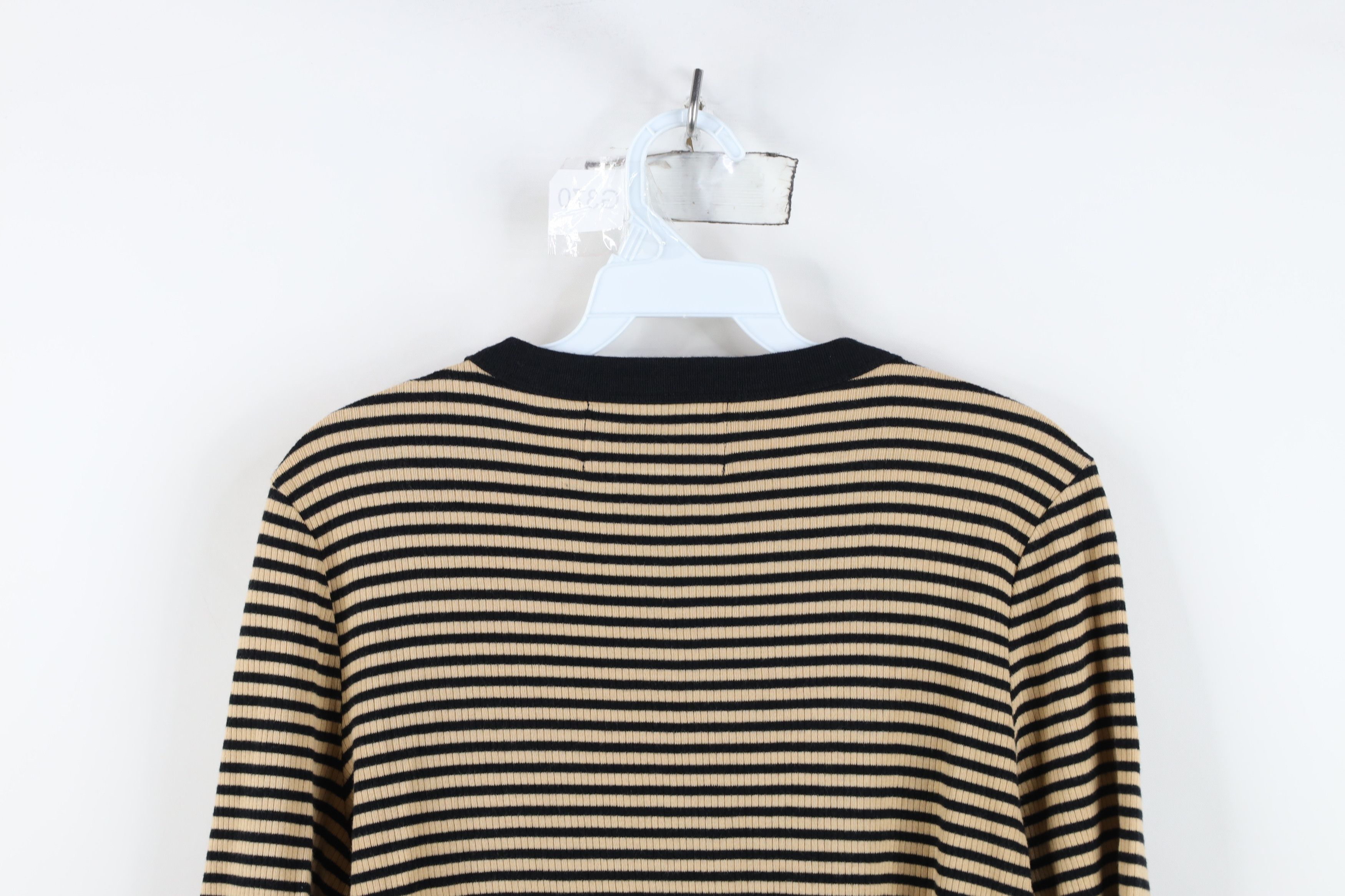 Ralph Lauren Vintage 90s Ralph Lauren Thermal Ribbed Knit Henley T-Shirt Size L / US 10 / IT 46 - 10 Thumbnail