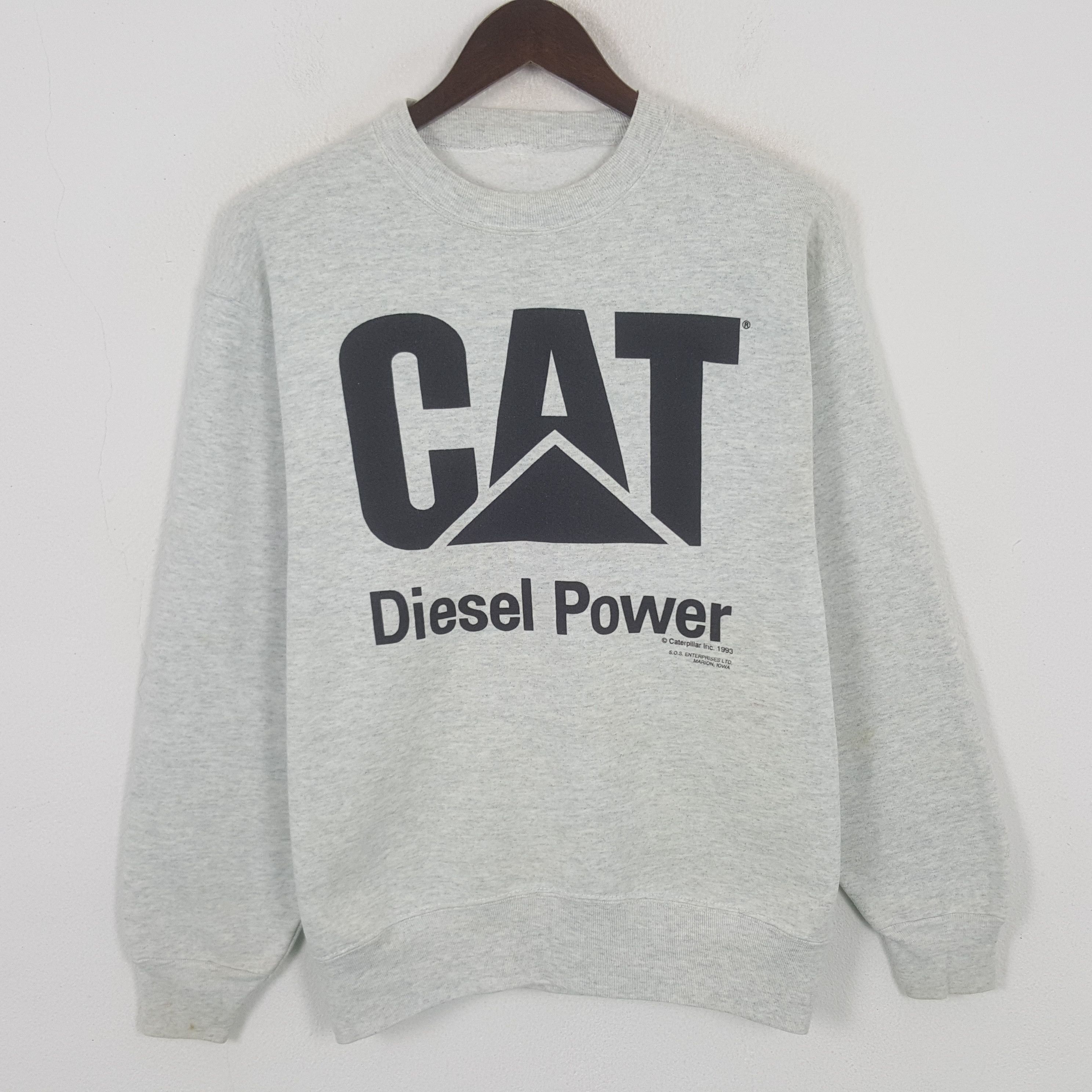 Other Vintage Cat Diesel Power Big Logo Sweatshirt Size US M / EU 48-50 / 2 - 1 Thumbnail