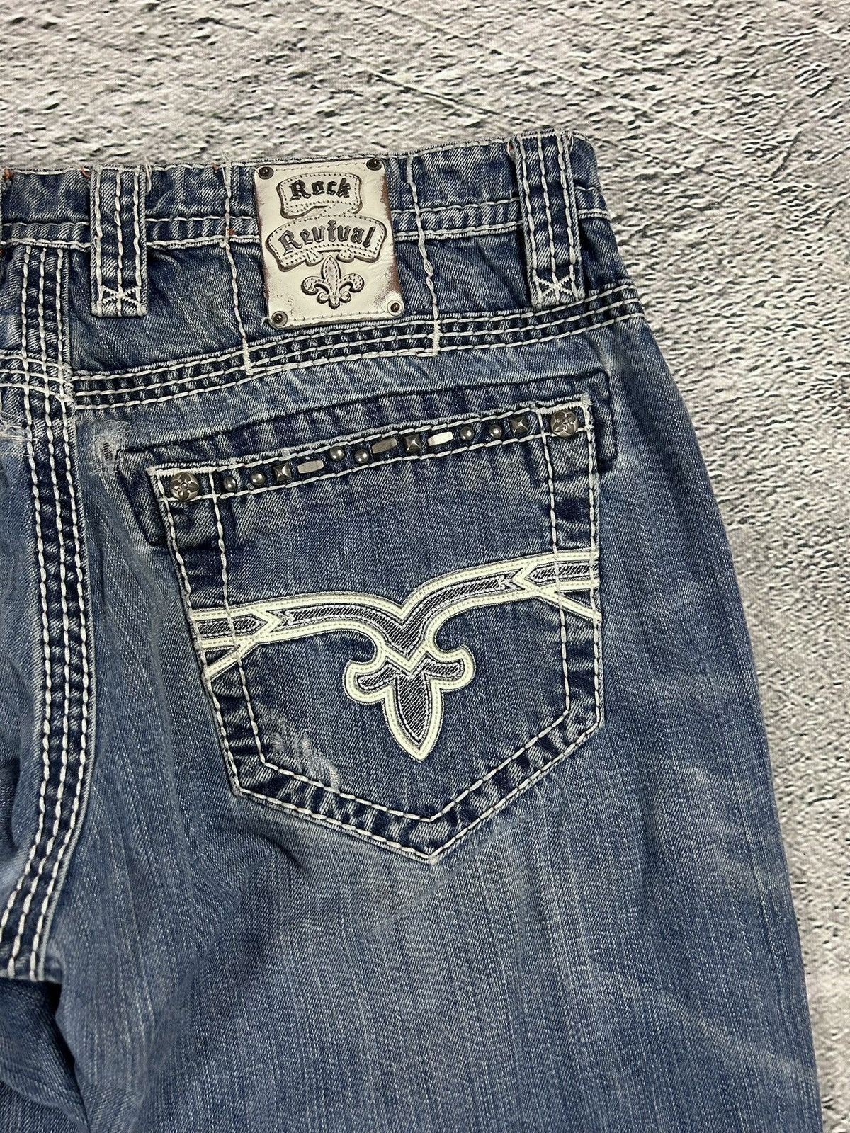 Rock Revival Rock Revival washed jeans Y2K relaxed Tallon Size US 36 / EU 52 - 4 Thumbnail