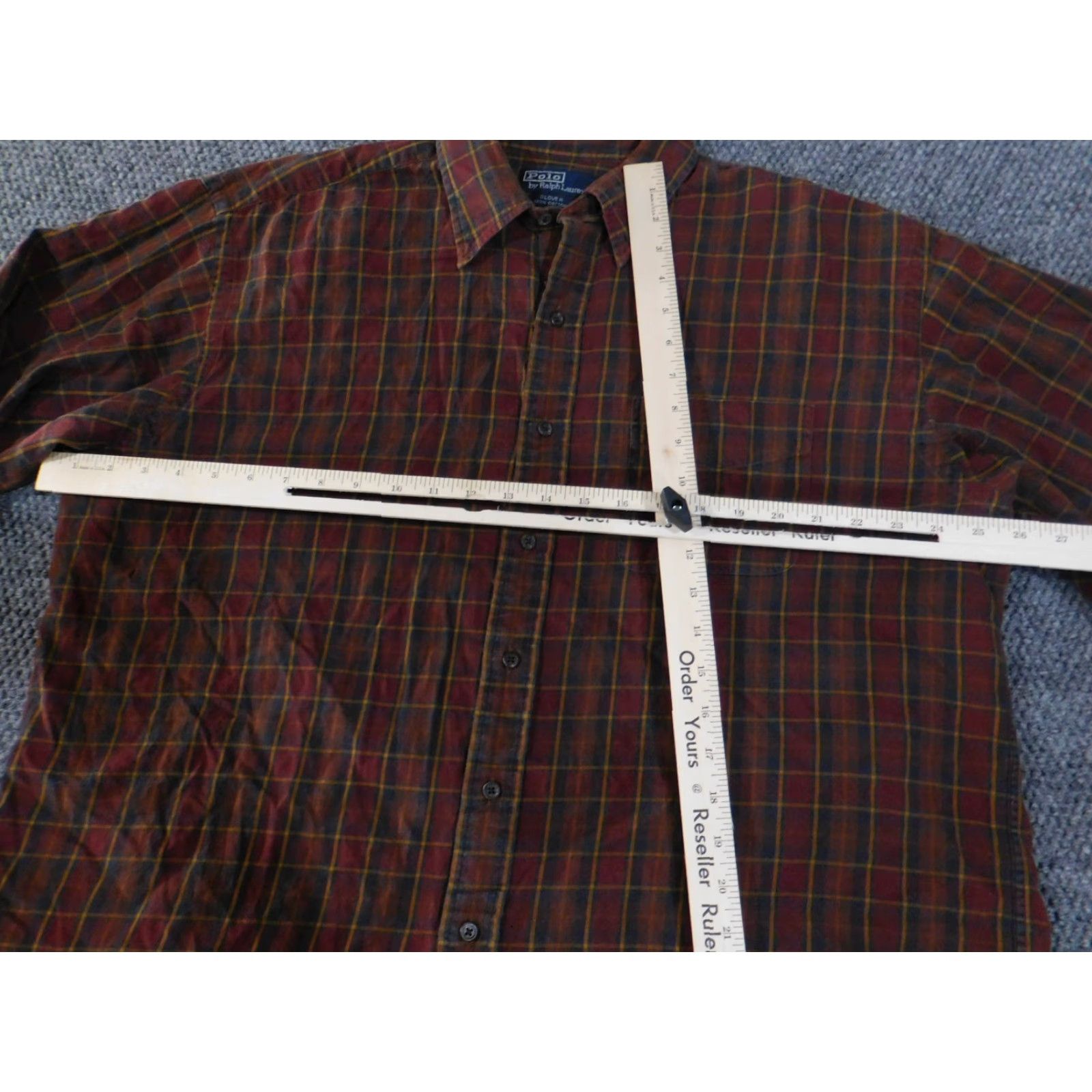 Polo Ralph Lauren Polo Ralph Lauren Shirt Mens XL Brown Red Plaid Long Sleeve Button Front Size US XL / EU 56 / 4 - 4 Thumbnail