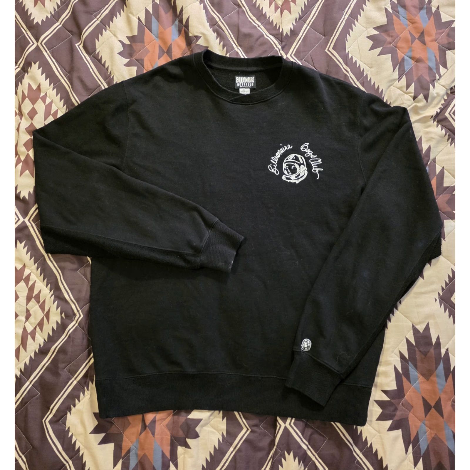 Billionaire Boys Club VINTAGE Billionaire Boys Club Earth Division Crewneck Sweatshirt Embroidered Black XL Size US XL / EU 56 / 4 - 2 Thumbnail