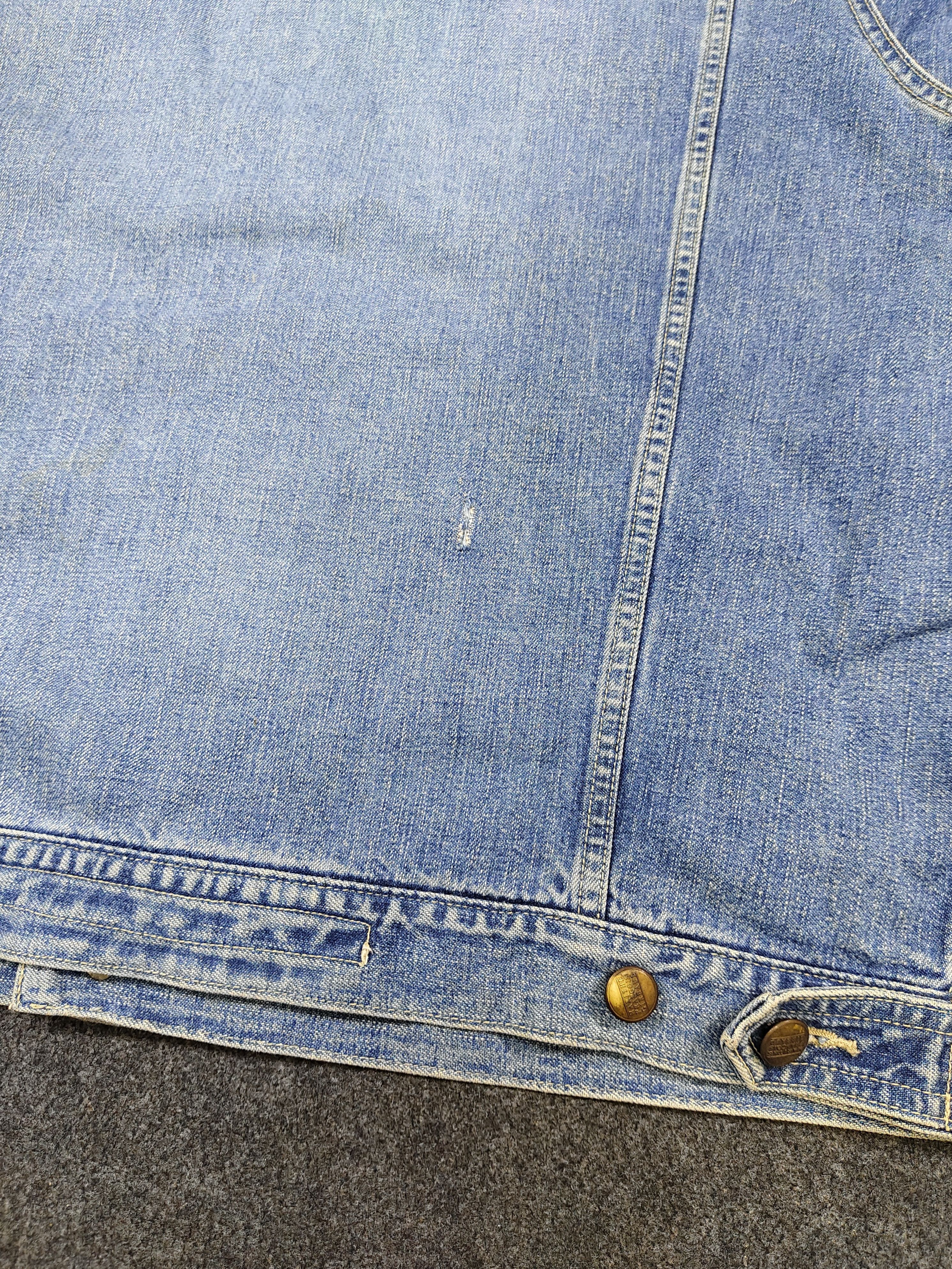 Marithe + Francois Girbaud 90s MFG🔥Stone Washed Y2K Oversize Denim Jacket Size US L / EU 52-54 / 3 - 8 Thumbnail