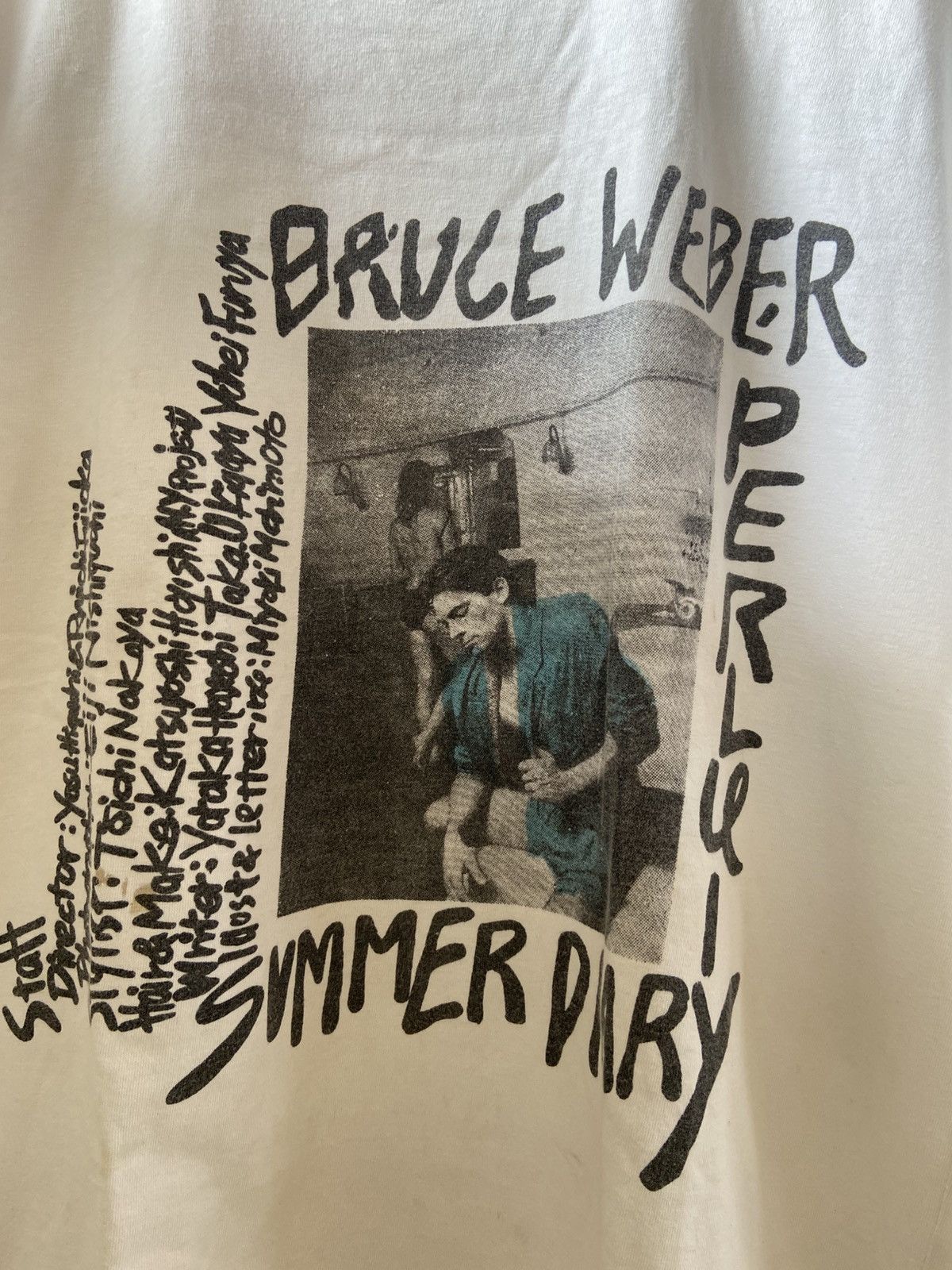 Weber Tshirt vintage bruce weber 80s rare Size US L / EU 52-54 / 3 - 4 Thumbnail