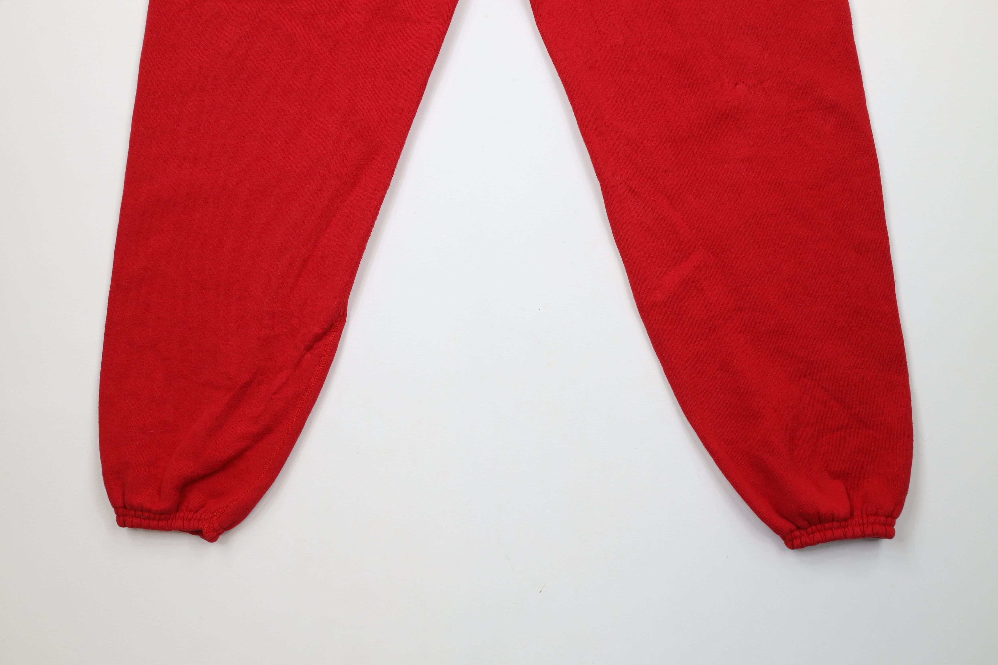 Vintage Vintage 80s 90s Streetwear Heavy Sweatpants Joggers Red USA Size US 38 / EU 54 - 4 Thumbnail