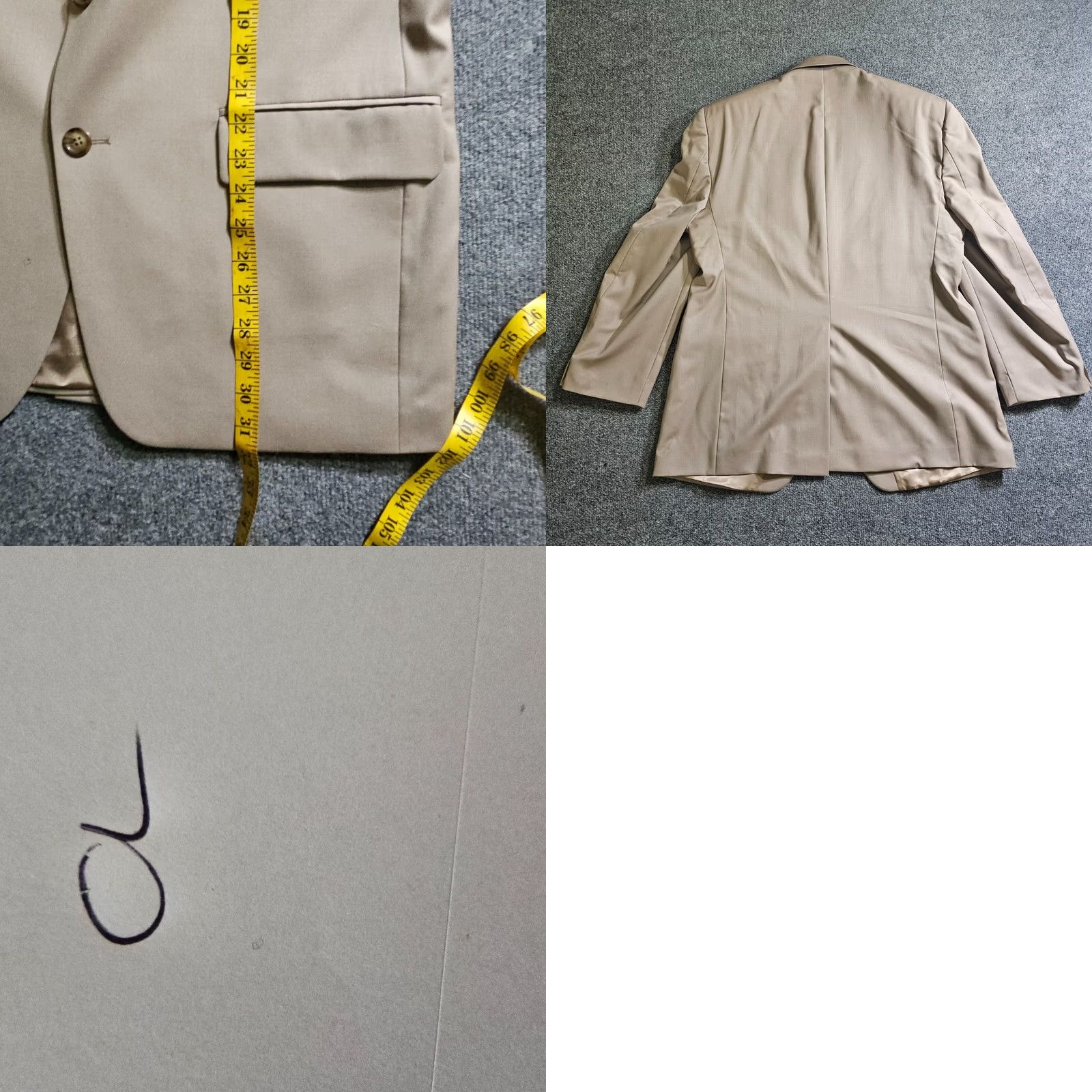 Ralph Lauren Lauren Ralph Lauren Blazer Mens 42 Beige Wool 2 Button Sport Coat Career Jacket Coat Blazer Mens 42 Regular Beige Wool 2 Button Sport Coat Career Size 42R - 9 Thumbnail