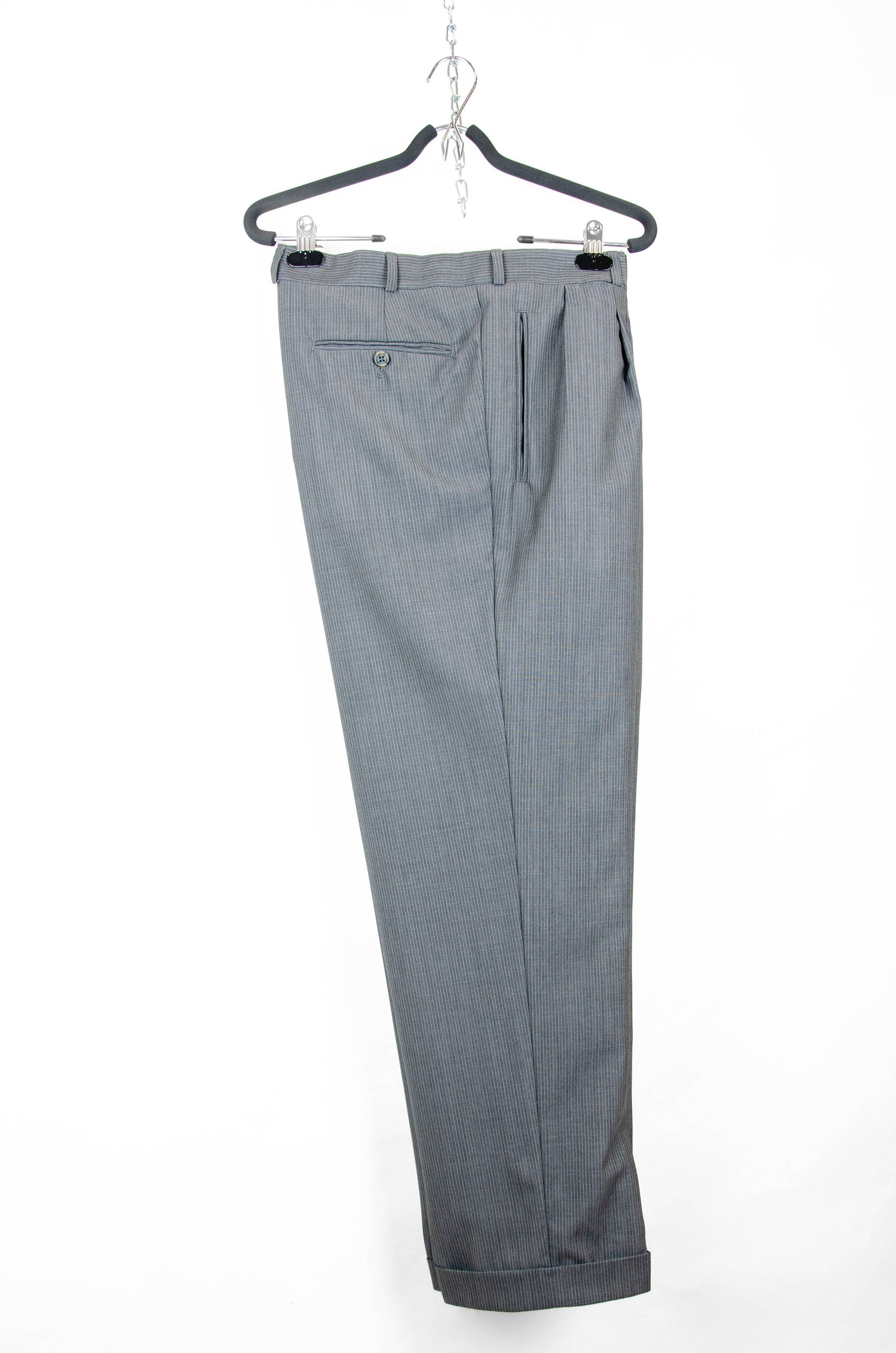 Yves Saint Laurent YSL Pour Homme Pinstripe Wool Suit - Size 26 Size 46R - 2 Thumbnail