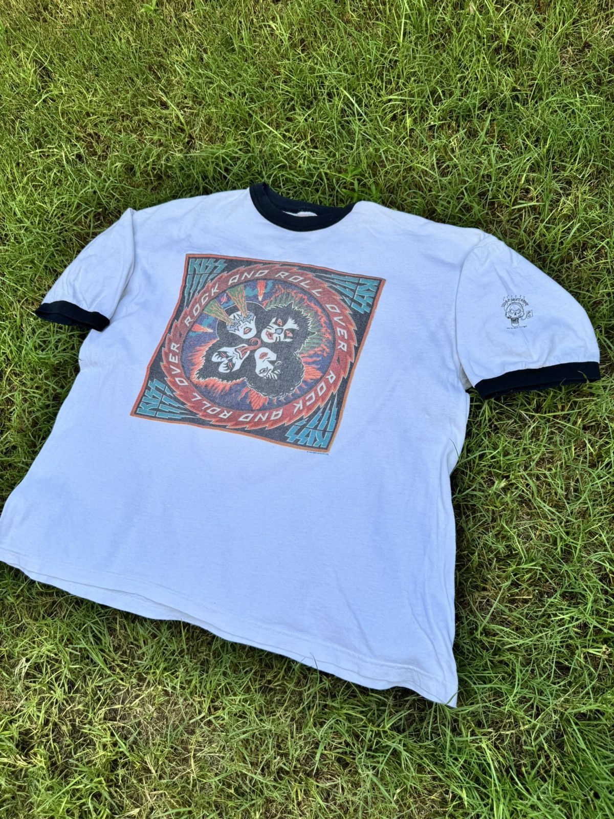 KISS Vintage 1994 Kiss Rock And Roll Over Band Tour Ringer Size US XL / EU 56 / 4 - 2 Thumbnail