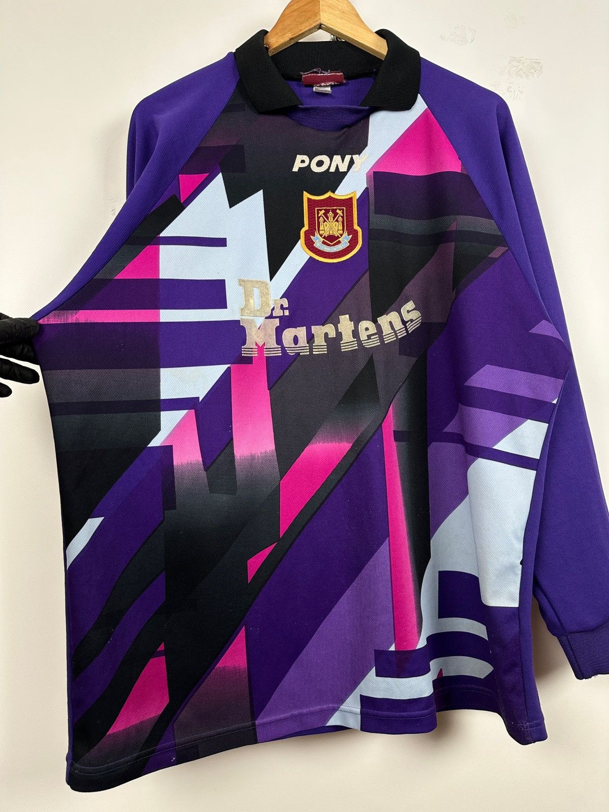 PONY 1997/99 Pony West Ham United Vintage Goalkeeper Rare Jersey Size US L / EU 52-54 / 3 - 8 Thumbnail