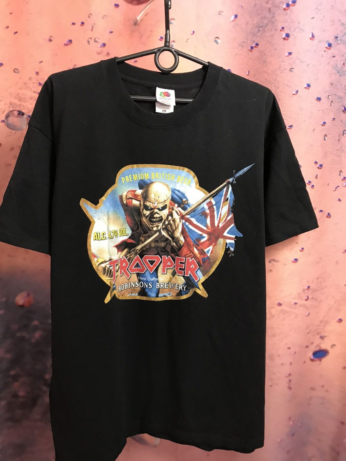 Iron Maiden Iron Maiden Trooper beer band tee Size US XL / EU 56 / 4 - 2 Thumbnail
