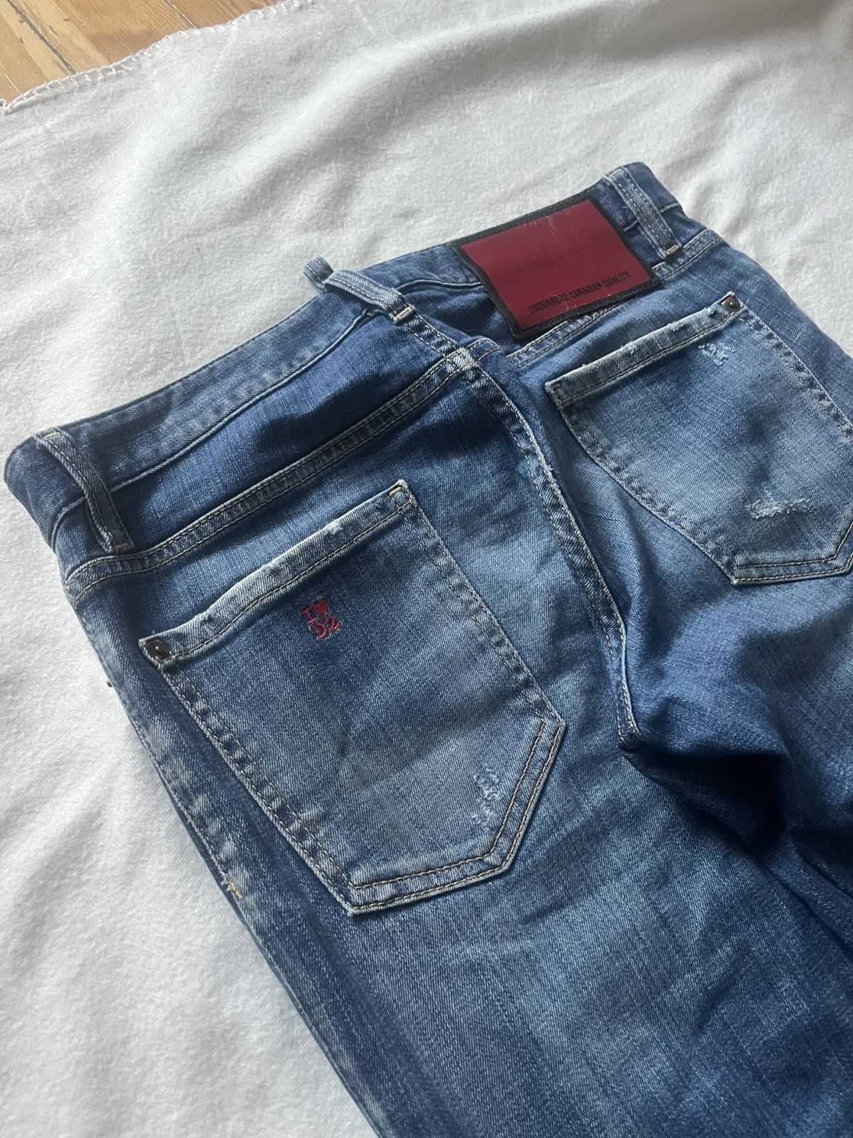Dsquared2 Dsquared2 Denim Slim Fit Jeans Drill Skinny Distressed Size US 30 / EU 46 - 6 Thumbnail