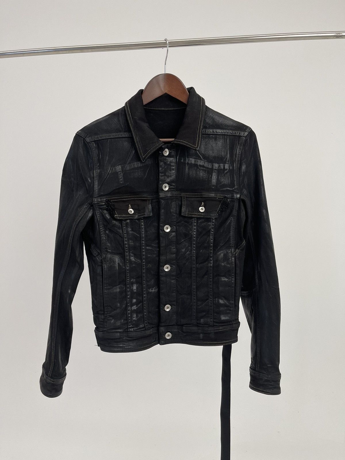 Rick Owens Drkshdw Rick owens drkshdw coated denim jacket Size US L / EU 52-54 / 3 - 2 Thumbnail