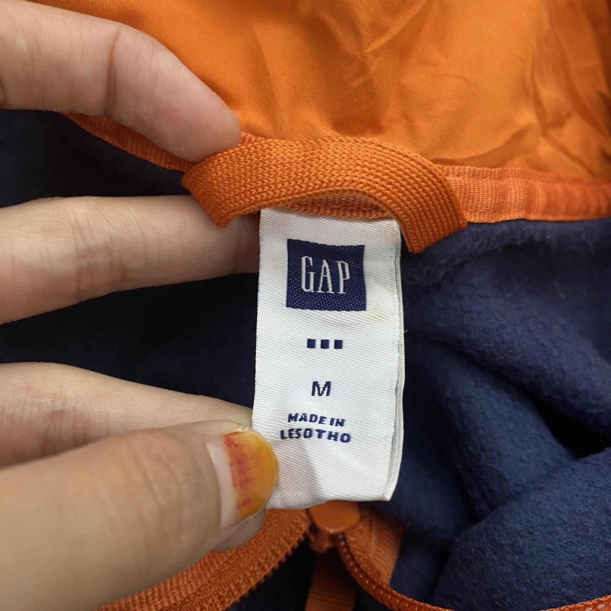 Gap GAP Half Zipper Orange Navy Fleece Sweatshirt Size US M / EU 48-50 / 2 - 4 Thumbnail