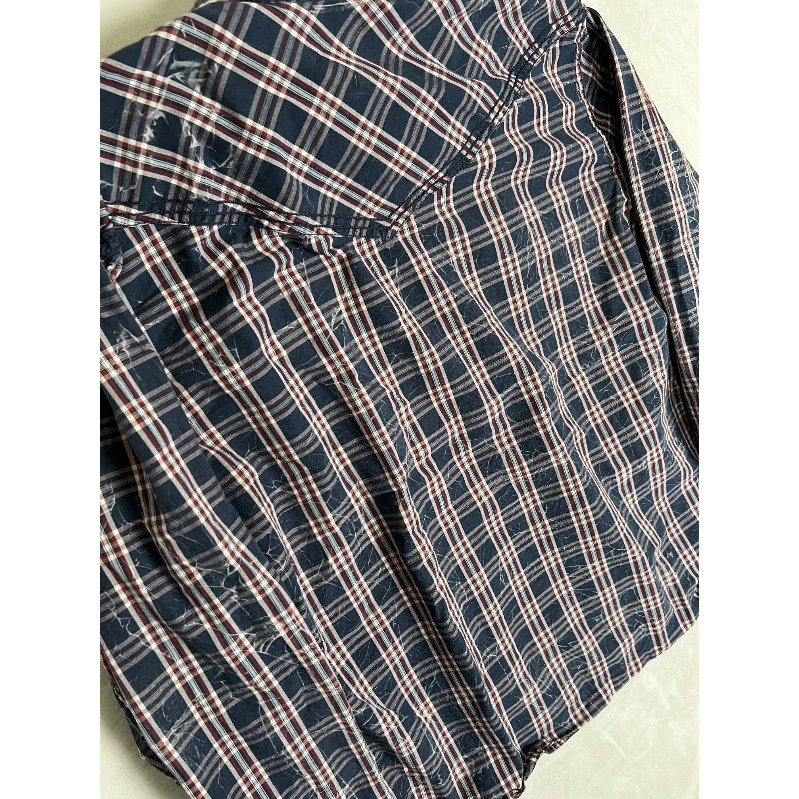 Other Moonshine Spirit Shirt Mens Large Blue Plaid Western Snap Fr Size US L / EU 52-54 / 3 - 8 Thumbnail