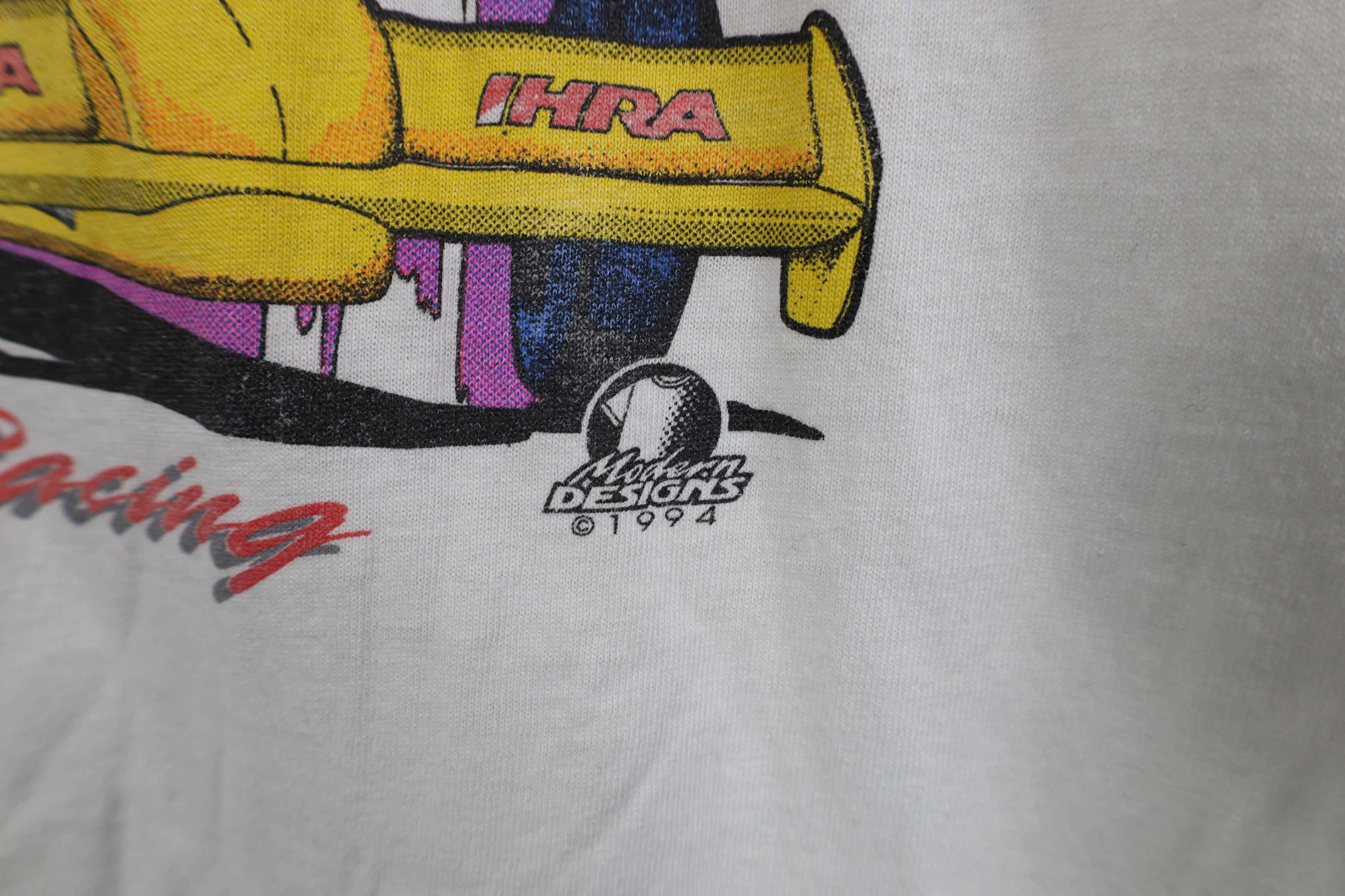 Vintage Vintage 90s Print IHRA Championship Drag Racing T-Shirt USA Size US XL / EU 56 / 4 - 10 Thumbnail