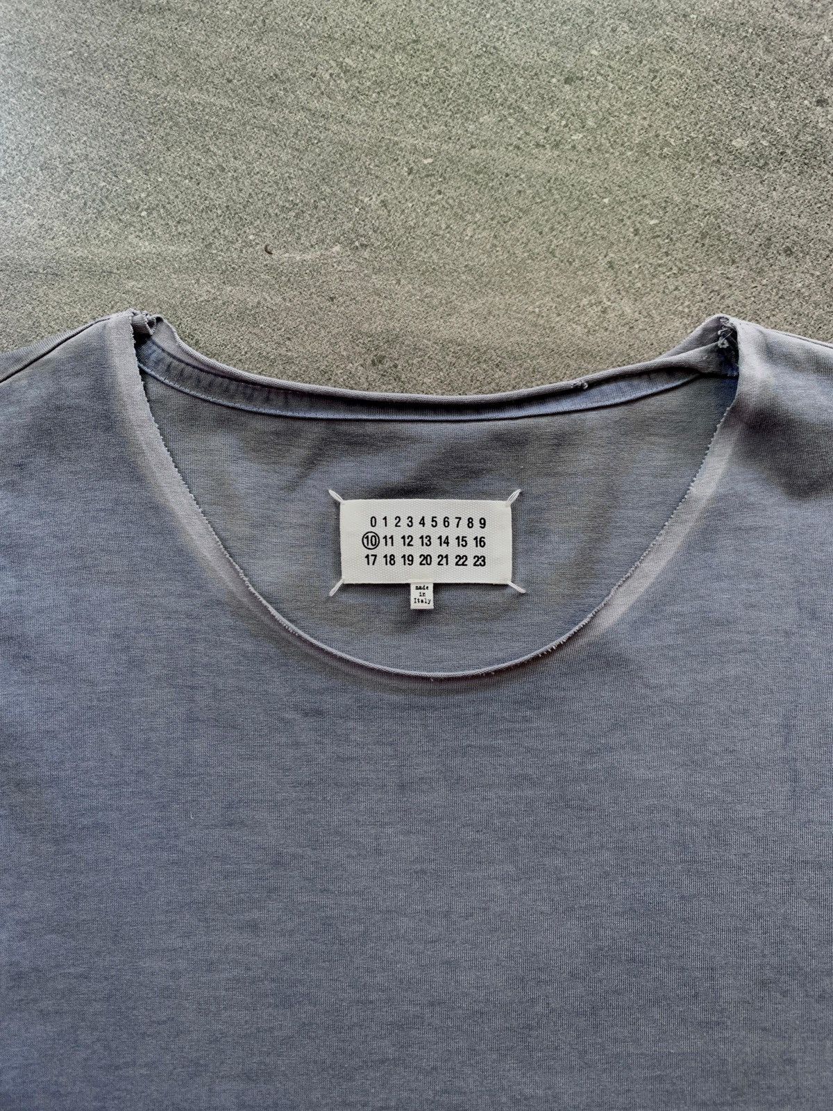 Maison Margiela FREE TAX! Line 10 Distressed Faded Teee Size US XL / EU 56 / 4 - 9 Thumbnail