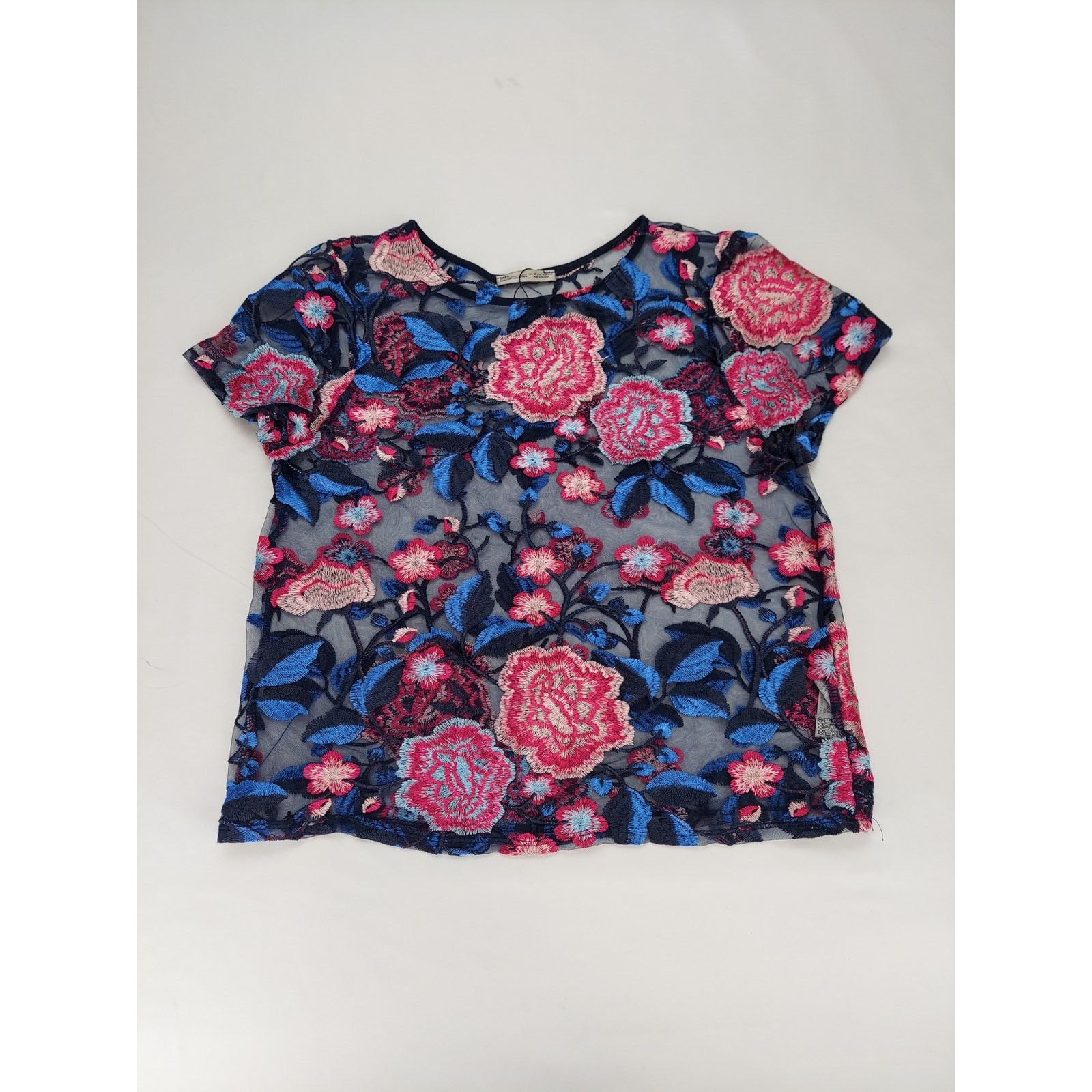 Zara Zara Bloomcore Floral Lace Sheer Embroidered Blouse M Size M / US 6-8 / IT 42-44 - 1 Thumbnail