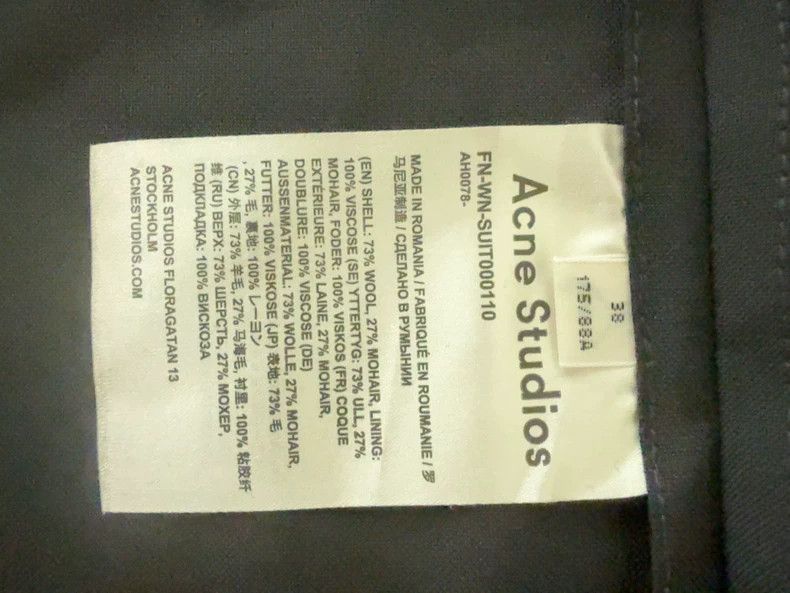 Acne Studios Acne Studios Black ladies' suit jacket Size M / US 6-8 / IT 42-44 - 7 Thumbnail