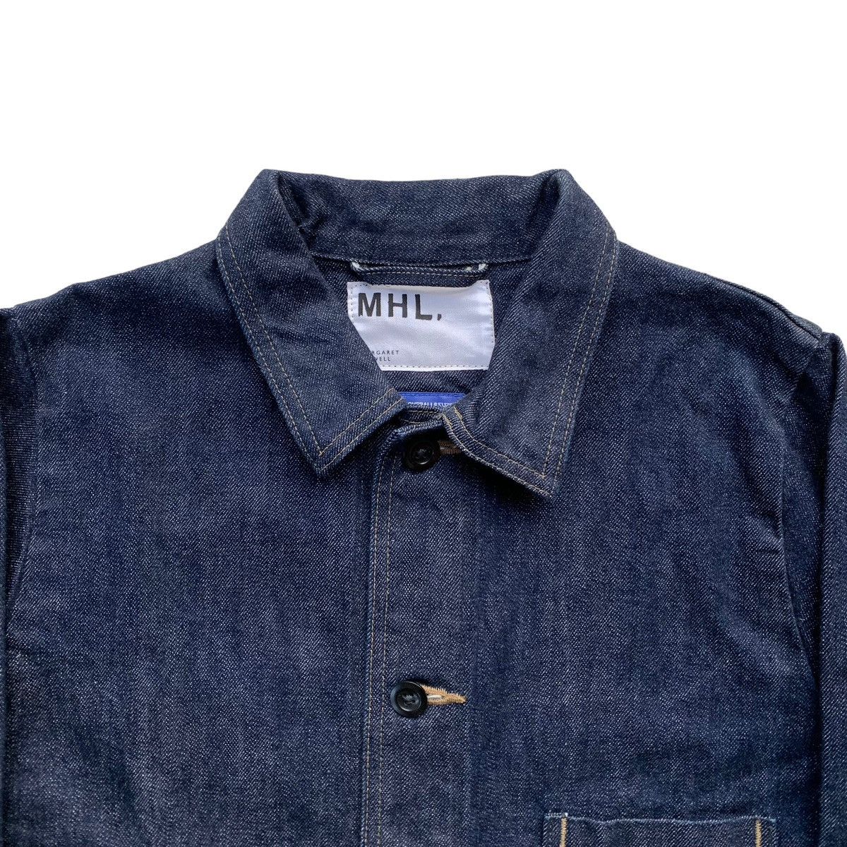 Japanese Brand MHL x Canton Overalls Selvedge Denim Chore Jacket Size US M / EU 48-50 / 2 - 2 Thumbnail