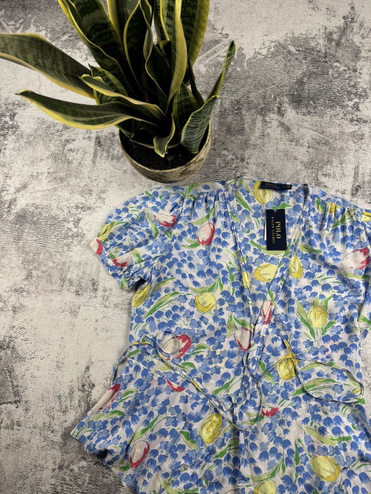 Polo Ralph Lauren NEW Polo Ralph Lauren 2023 Viscose Dress Shirt Blouse Top Size L / US 10 / IT 46 - 5 Thumbnail