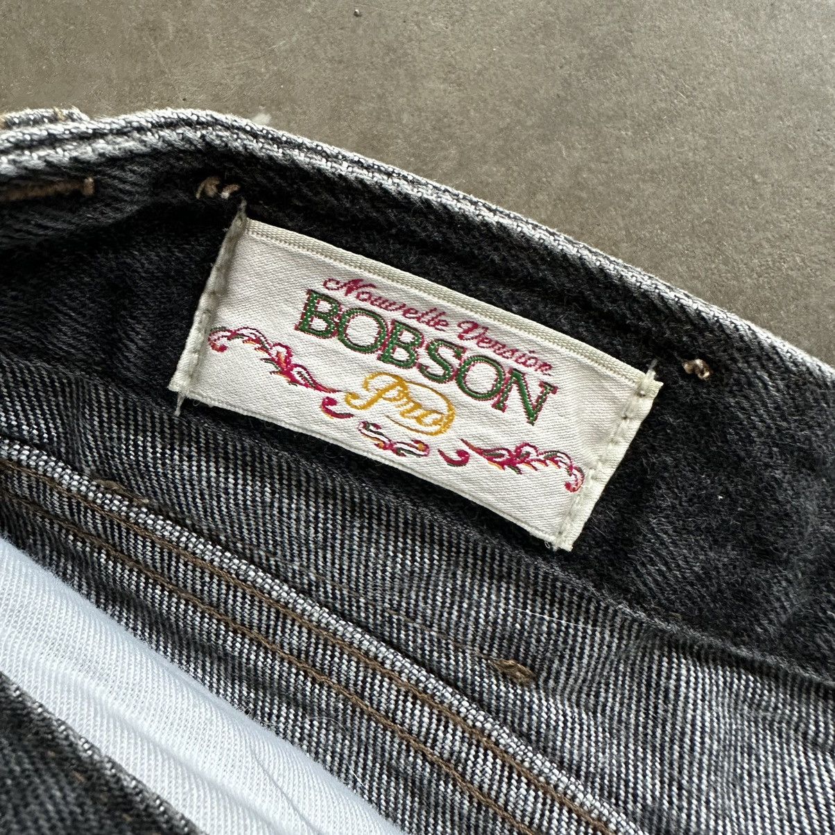 Japanese Brand W27 🔥 Vintage Bobson Black Sick Denim Jean Pant Size US 27 - 8 Thumbnail