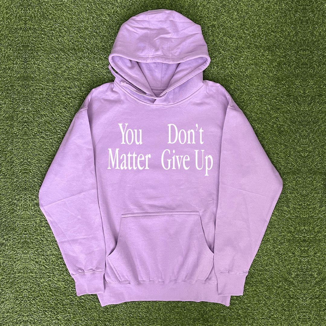Vintage YOU DON'T MATTER GIVE UP HOODIE Size US M / EU 48-50 / 2 - 1 Preview