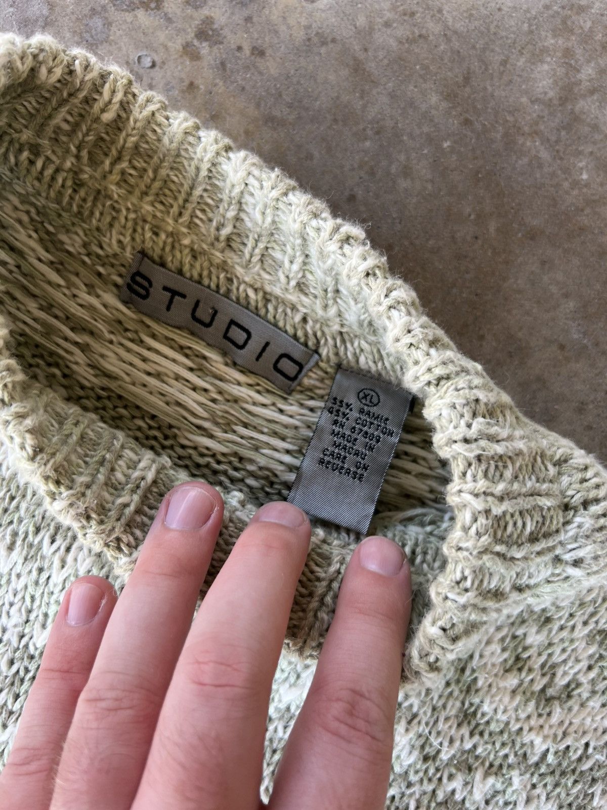 Vintage Vintage 90’s Knit 🧶 Quality Essential Sweatshirt Crewneck Size US XL / EU 56 / 4 - 3 Thumbnail
