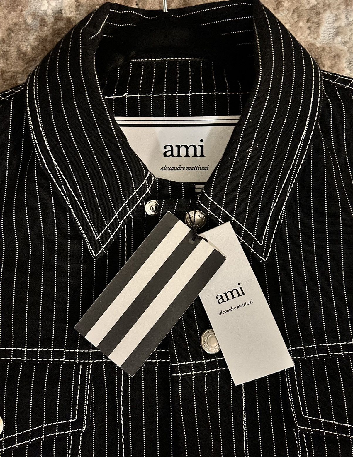 AMI Ami Paris by Alexandre Mattiusse Pinstripe Jacket Size US M / EU 48-50 / 2 - 6 Thumbnail