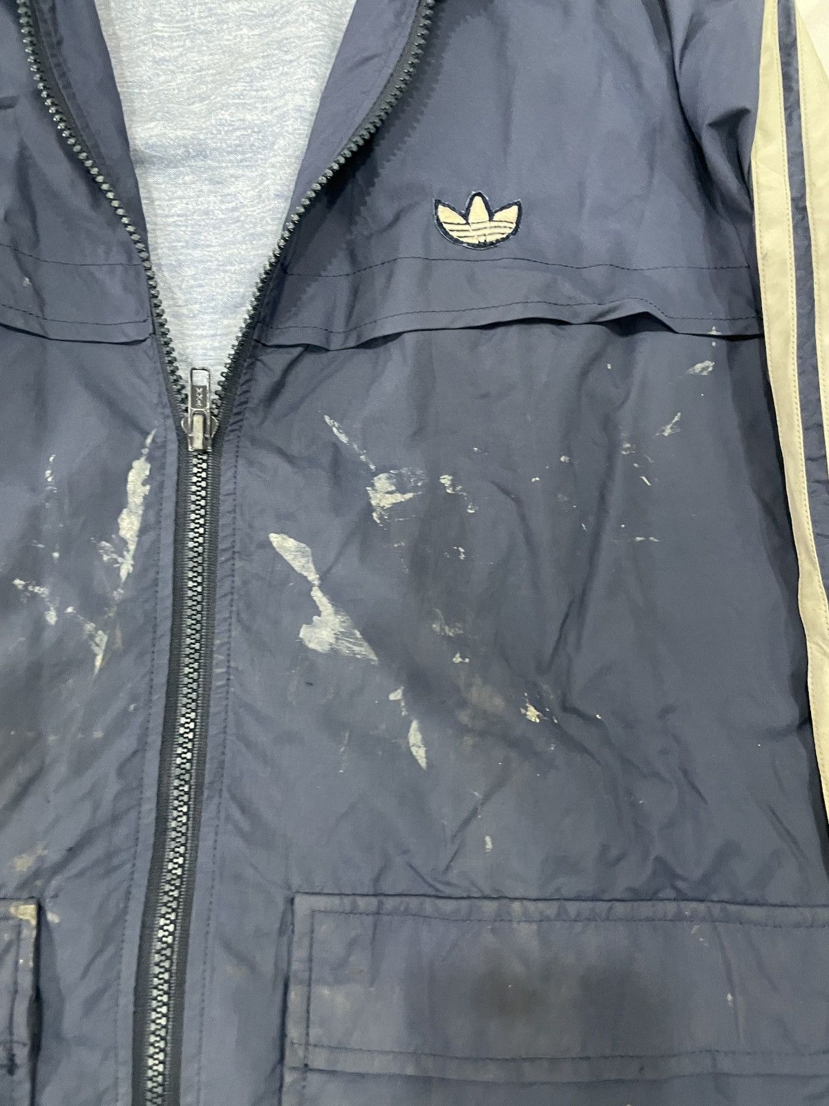 Vintage Vintage Adidas 3 Streifen Jacket W/Germany Template Hooded Size US M / EU 48-50 / 2 - 7 Thumbnail