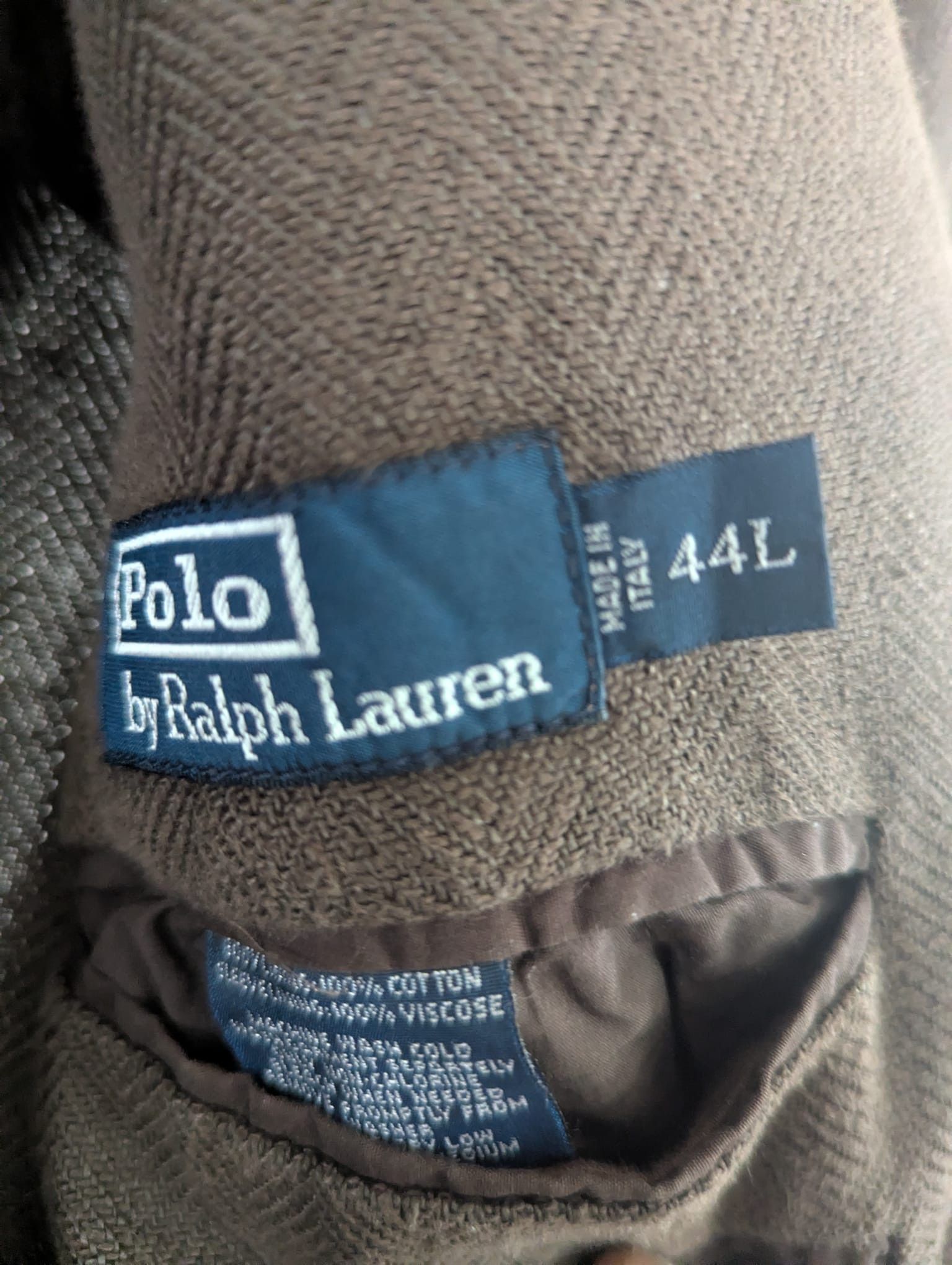 Ralph Lauren Vintage Hair bone Linen Blazer Size 44L - 3 Thumbnail