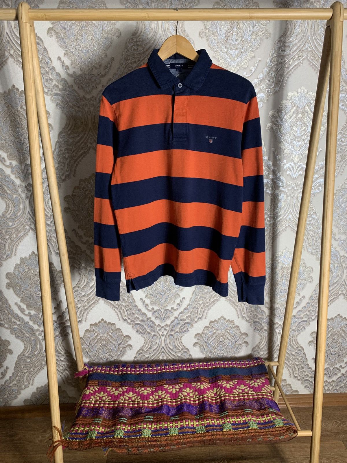 Gant VINTAGE GANT DESIGNER RUGBY POLO LONG SLEEVE RETRO Y2K 90s Size US L / EU 52-54 / 3 - 1 Thumbnail