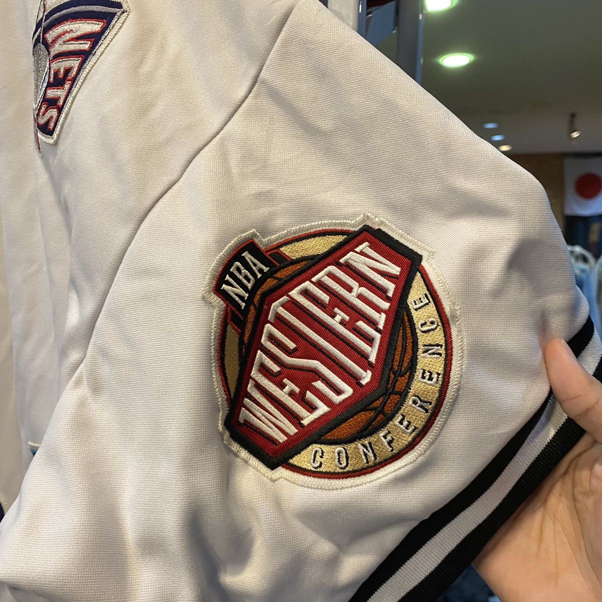 NBA × Vintage RARE🤯🤯Vintage NBA patchwork all over logo jerseys white Size US XXL / EU 58 / 5 - 13 Thumbnail