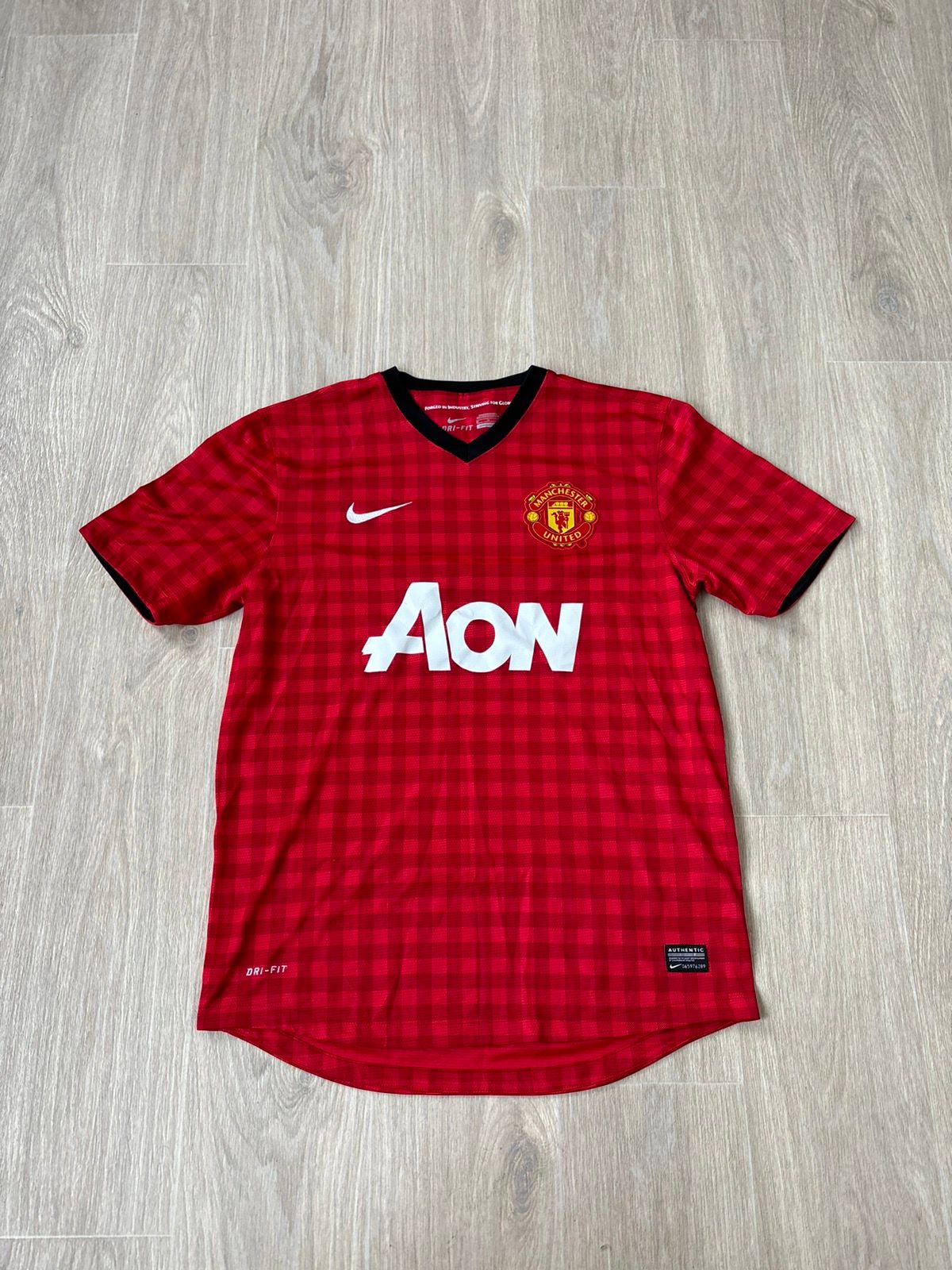 Pre-owned Manchester United X Nike Vintage Nike Manchester United Soccer Jersey In Red